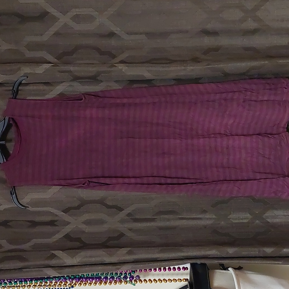 Purple and Grey halter dress